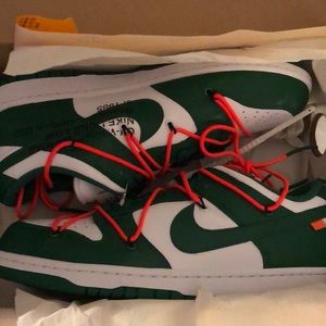 Off white nike dunk lows like green